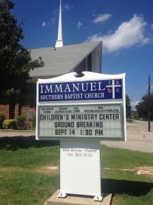 Children's Ministry Sign